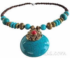 Indian ethnic necklace - click here for large view